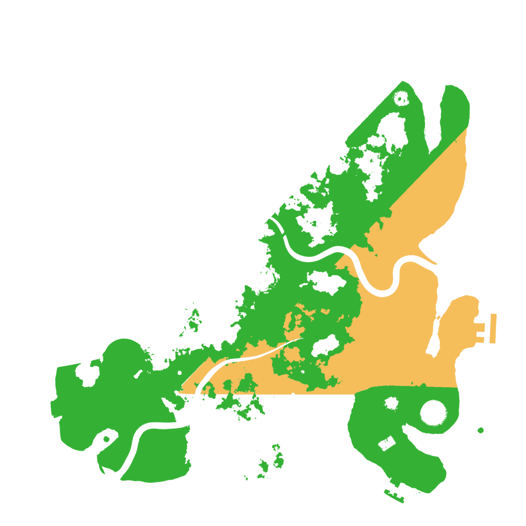 Biome Rust Map: Procedural Map, Size: 3600, Seed: 13935720