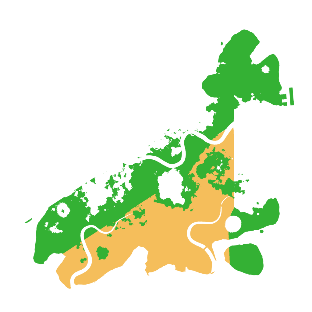 Biome Rust Map: Procedural Map, Size: 3550, Seed: 8530463