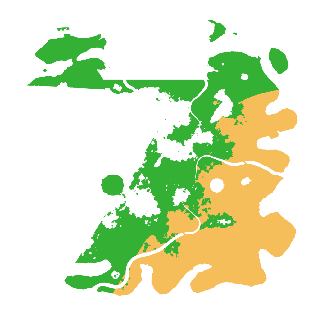 Biome Rust Map: Procedural Map, Size: 4000, Seed: 4982434