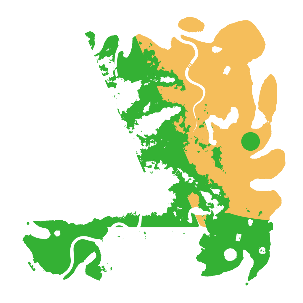 Biome Rust Map: Procedural Map, Size: 4300, Seed: 19789271