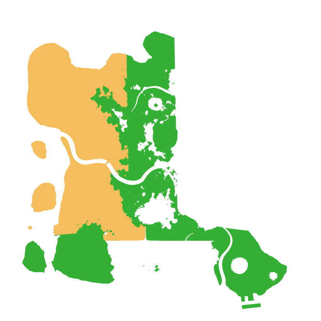 Biome Rust Map: Procedural Map, Size: 3450, Seed: 56130154