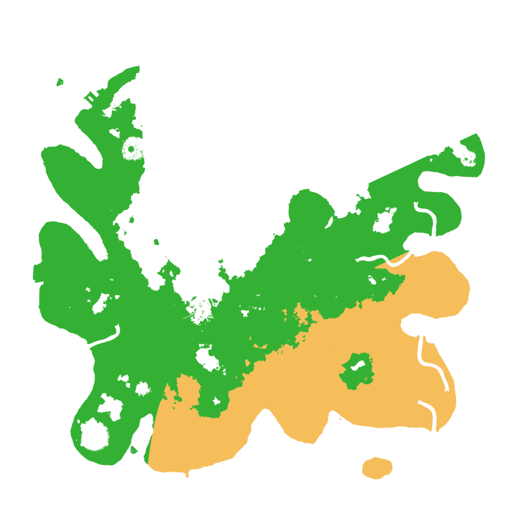 Biome Rust Map: Procedural Map, Size: 3400, Seed: 28610251