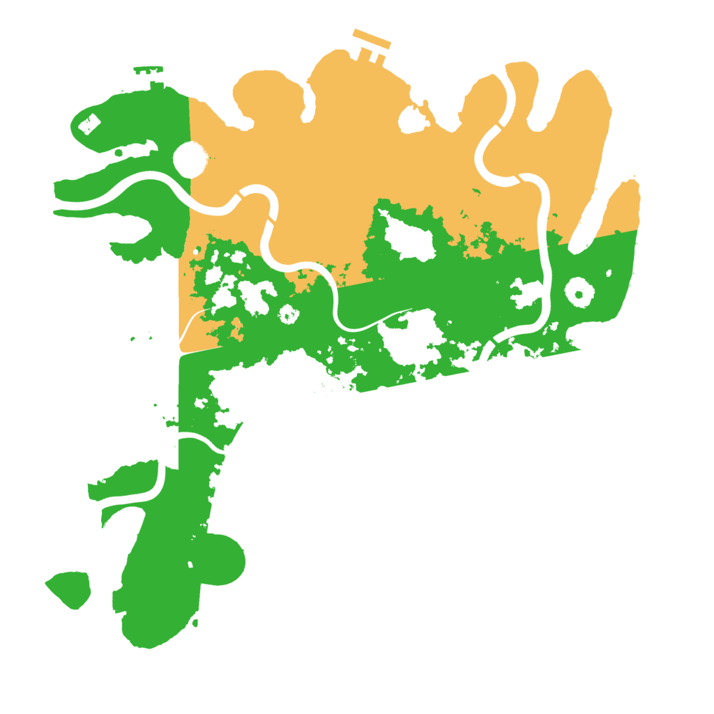 Biome Rust Map: Procedural Map, Size: 3700, Seed: 28589259