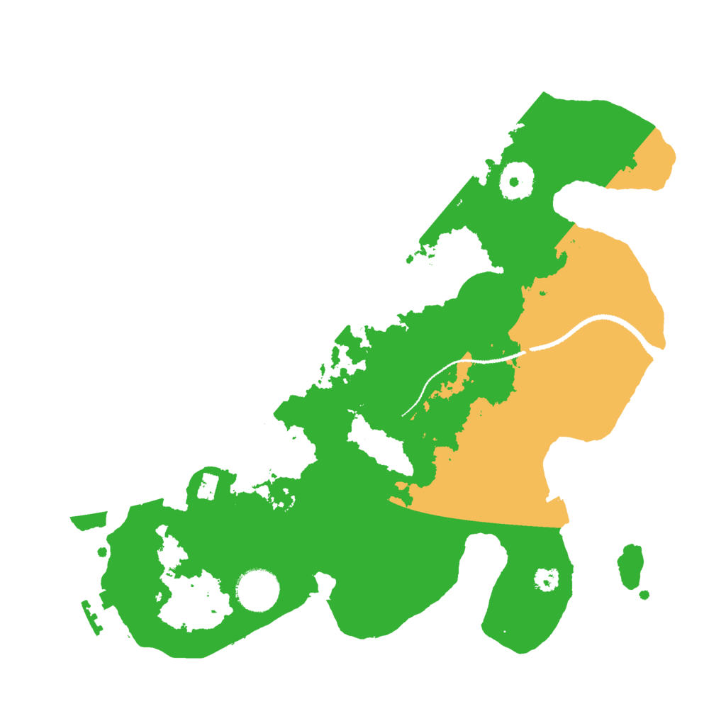 Biome Rust Map: Procedural Map, Size: 3000, Seed: 386836502