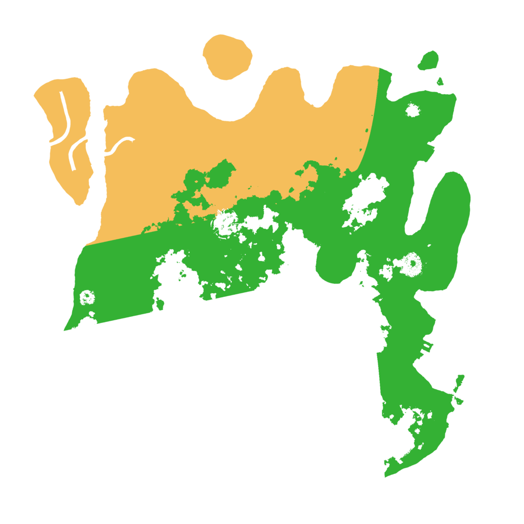 Biome Rust Map: Procedural Map, Size: 3500, Seed: 1001