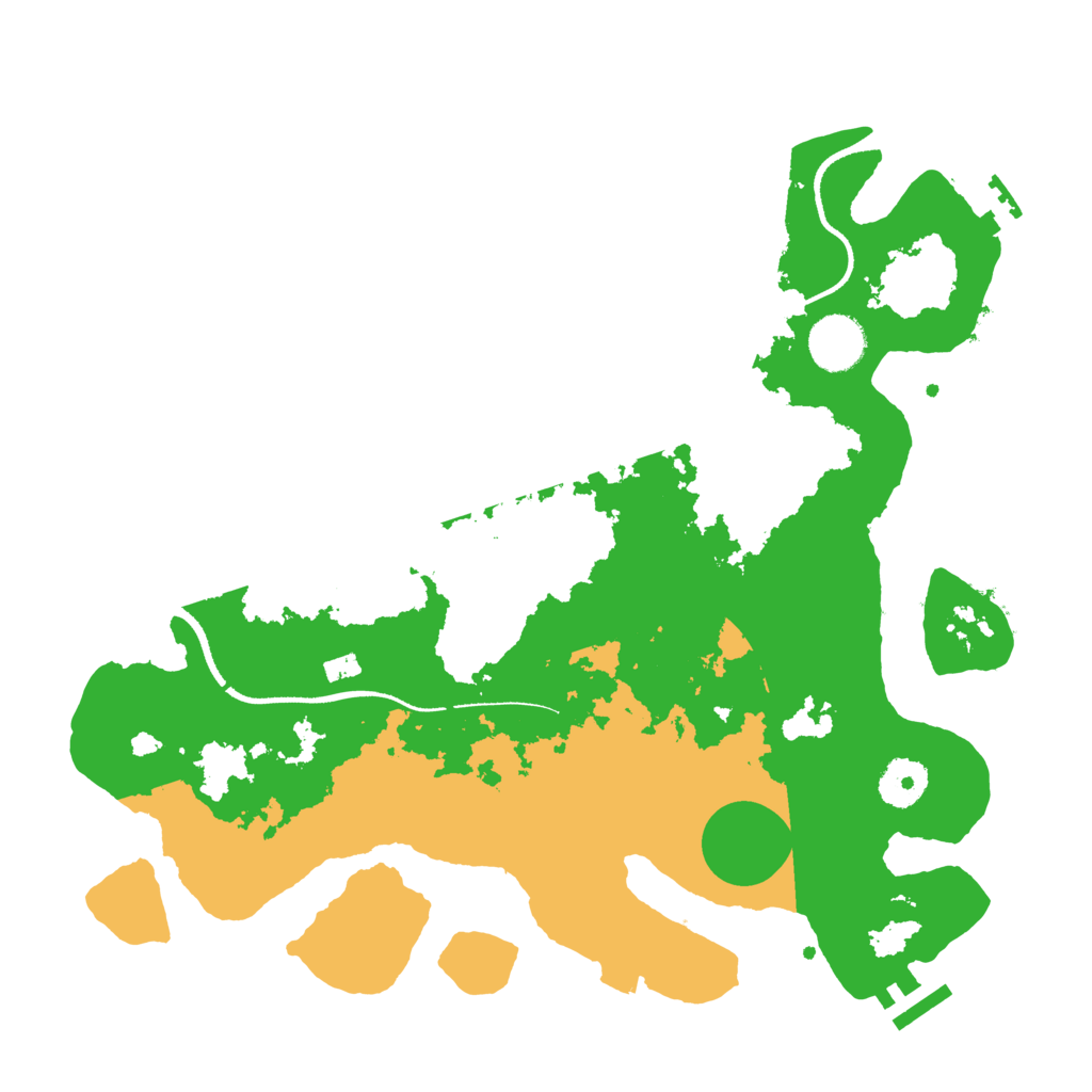 Biome Rust Map: Procedural Map, Size: 3400, Seed: 40457584