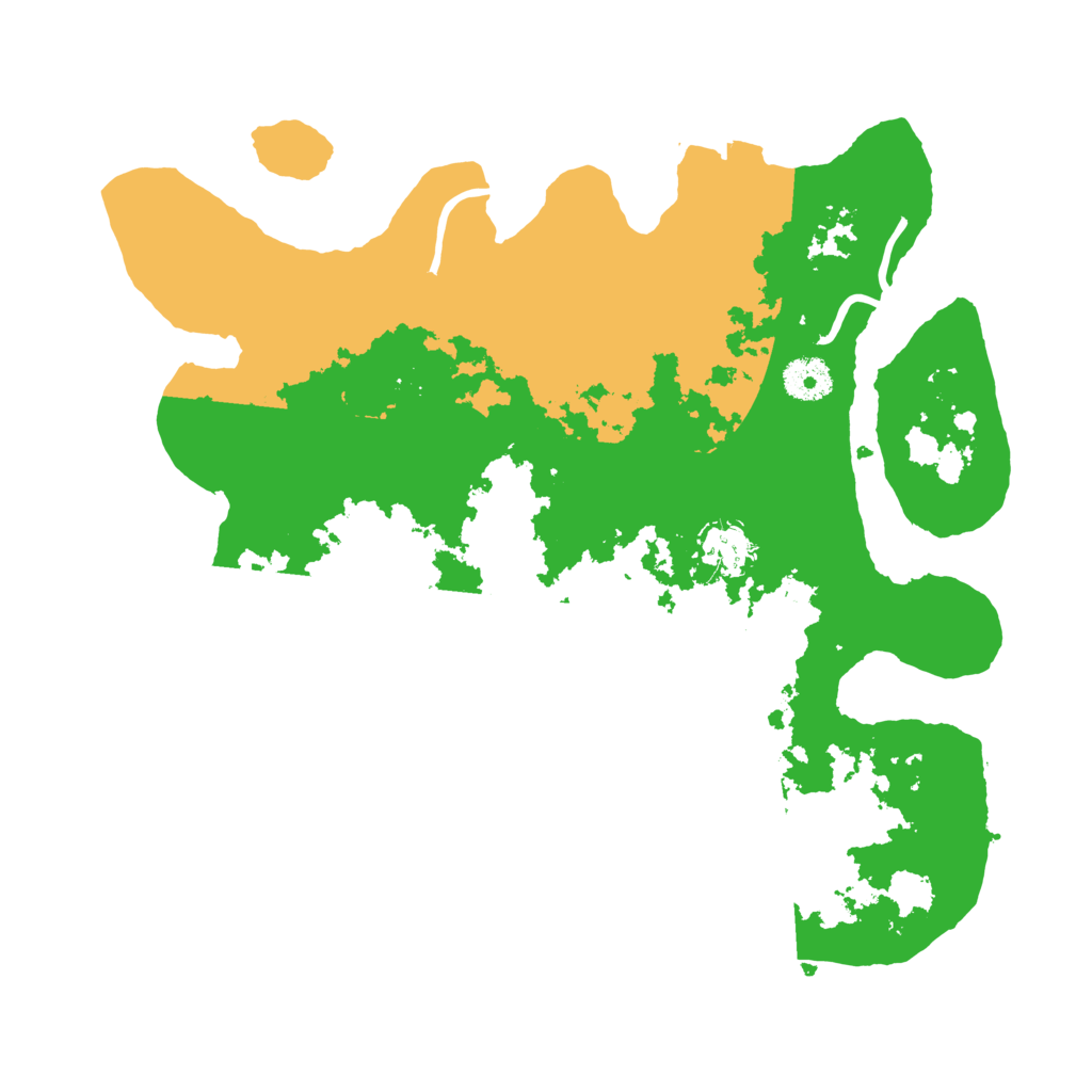 Biome Rust Map: Procedural Map, Size: 3550, Seed: 19864575