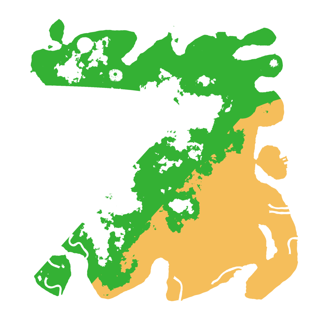 Biome Rust Map: Procedural Map, Size: 3700, Seed: 23413576