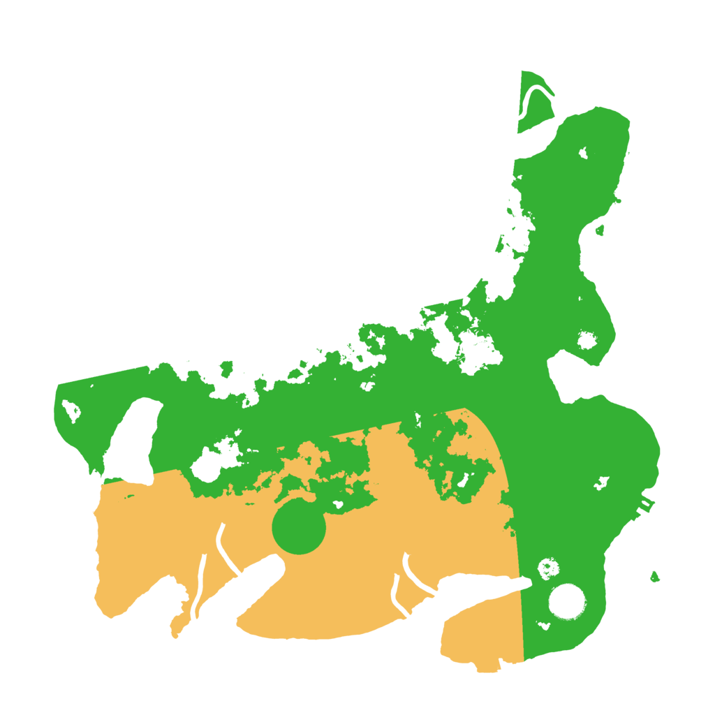 Biome Rust Map: Procedural Map, Size: 3500, Seed: 12414571