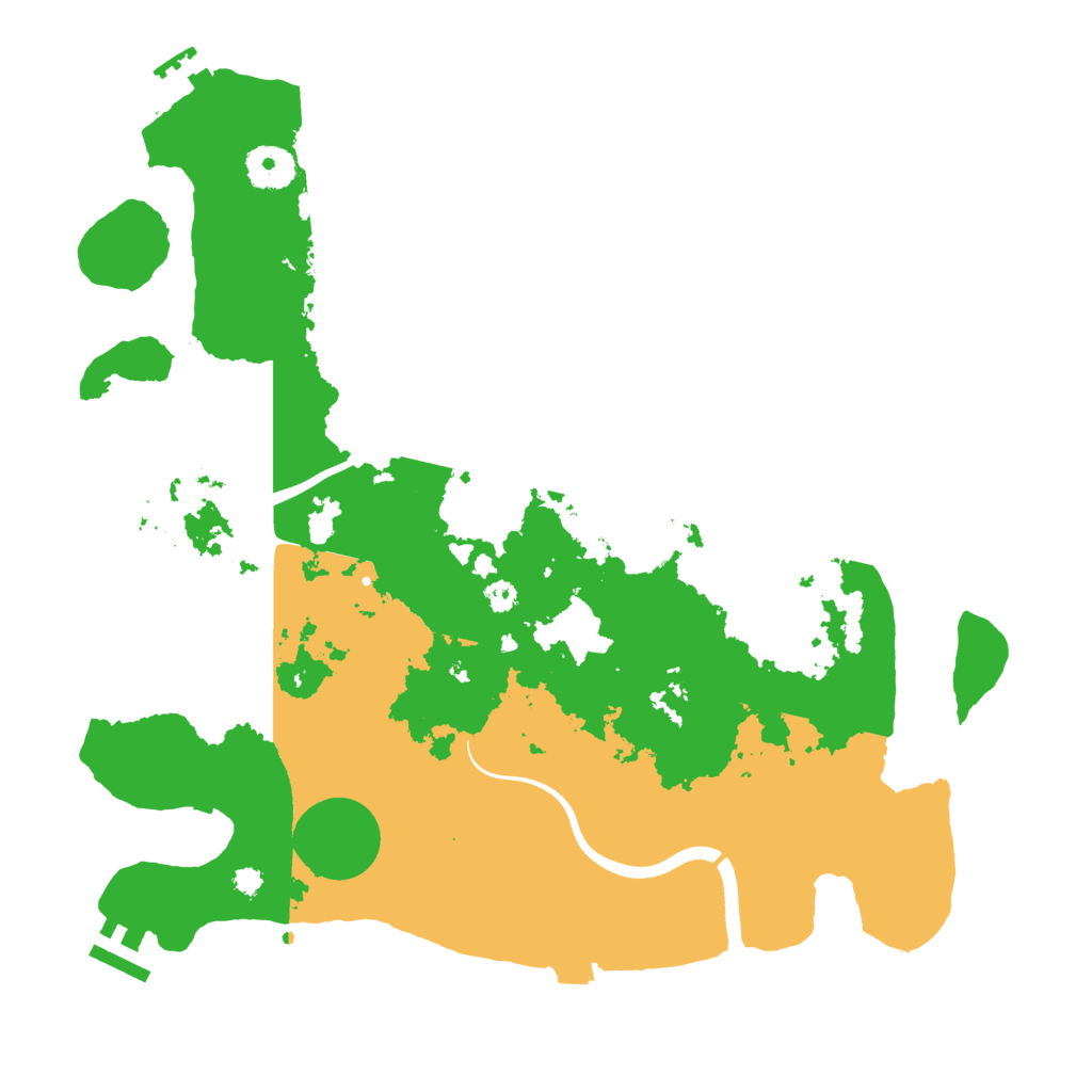 Biome Rust Map: Procedural Map, Size: 3500, Seed: 18596855