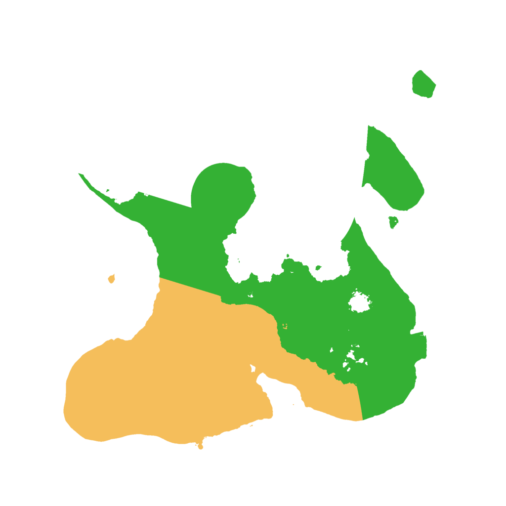 Biome Rust Map: Procedural Map, Size: 2200, Seed: 1936302576
