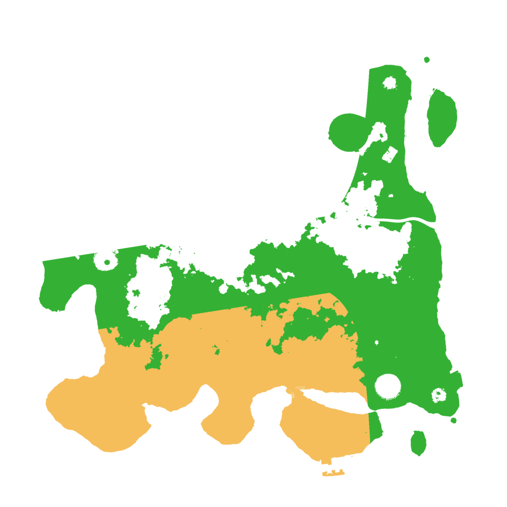 Biome Rust Map: Procedural Map, Size: 3500, Seed: 74318993