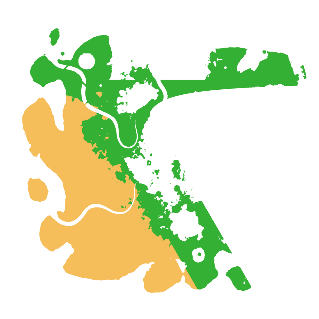 Biome Rust Map: Procedural Map, Size: 3500, Seed: 1391398