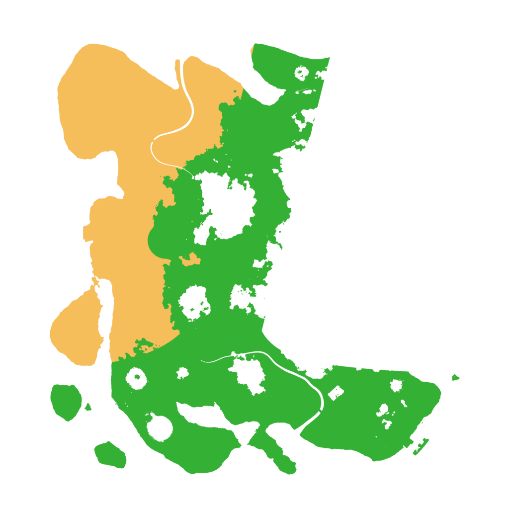Biome Rust Map: Procedural Map, Size: 3700, Seed: 2093256454