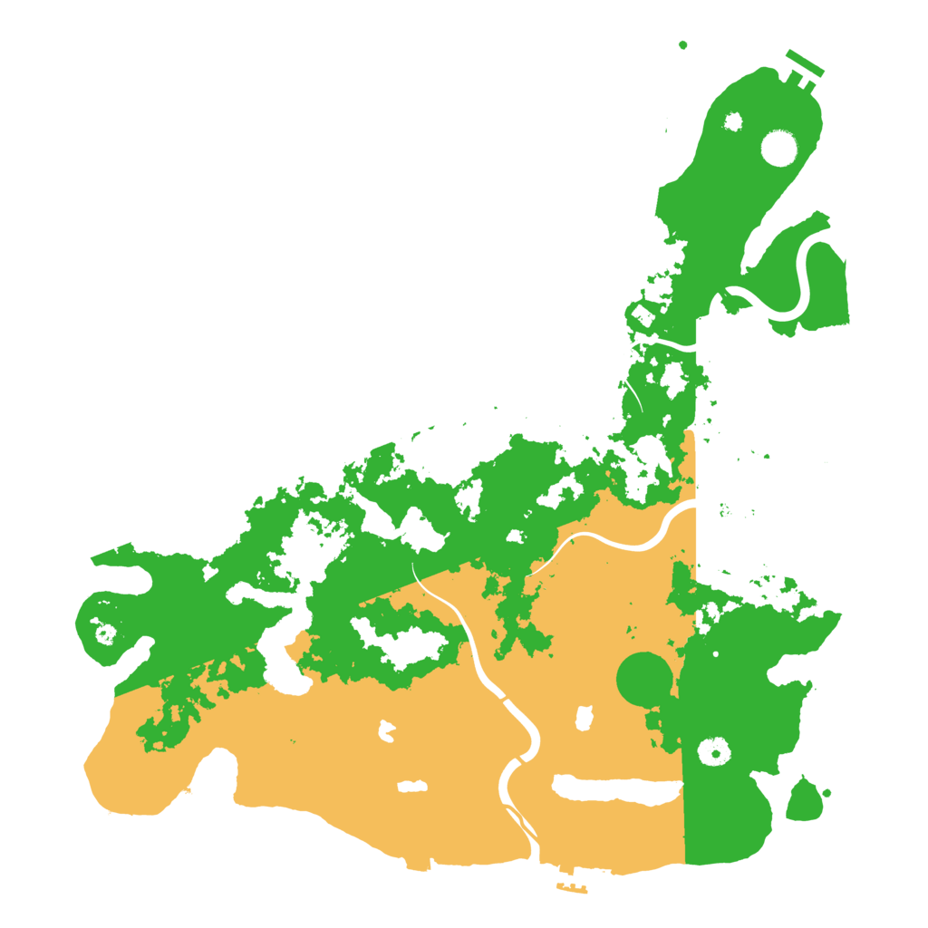 Biome Rust Map: Procedural Map, Size: 4500, Seed: 59955995