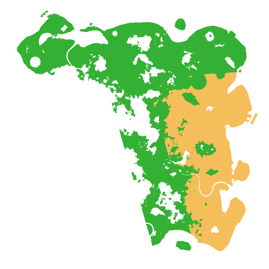 Biome Rust Map: Procedural Map, Size: 4500, Seed: 962525513