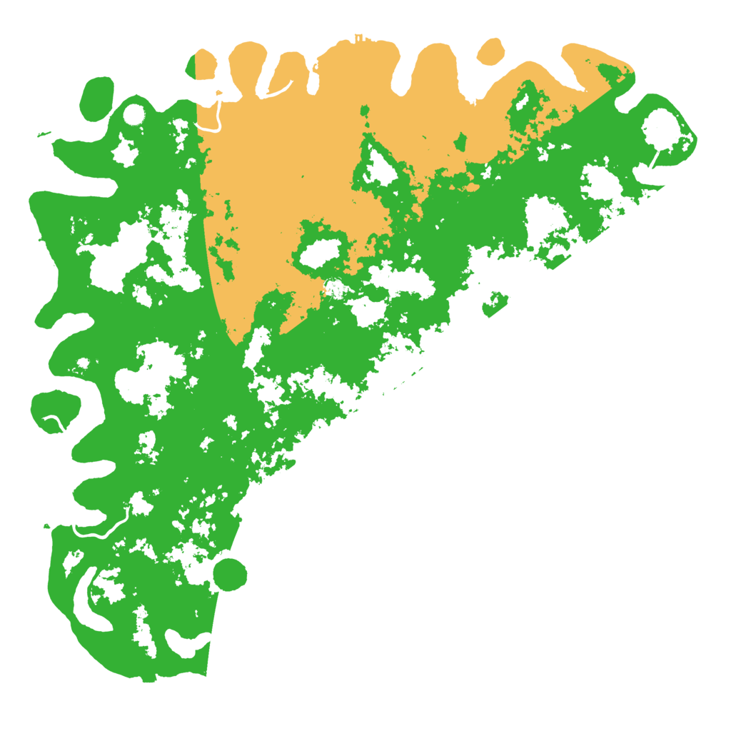 Biome Rust Map: Procedural Map, Size: 6000, Seed: 999888777