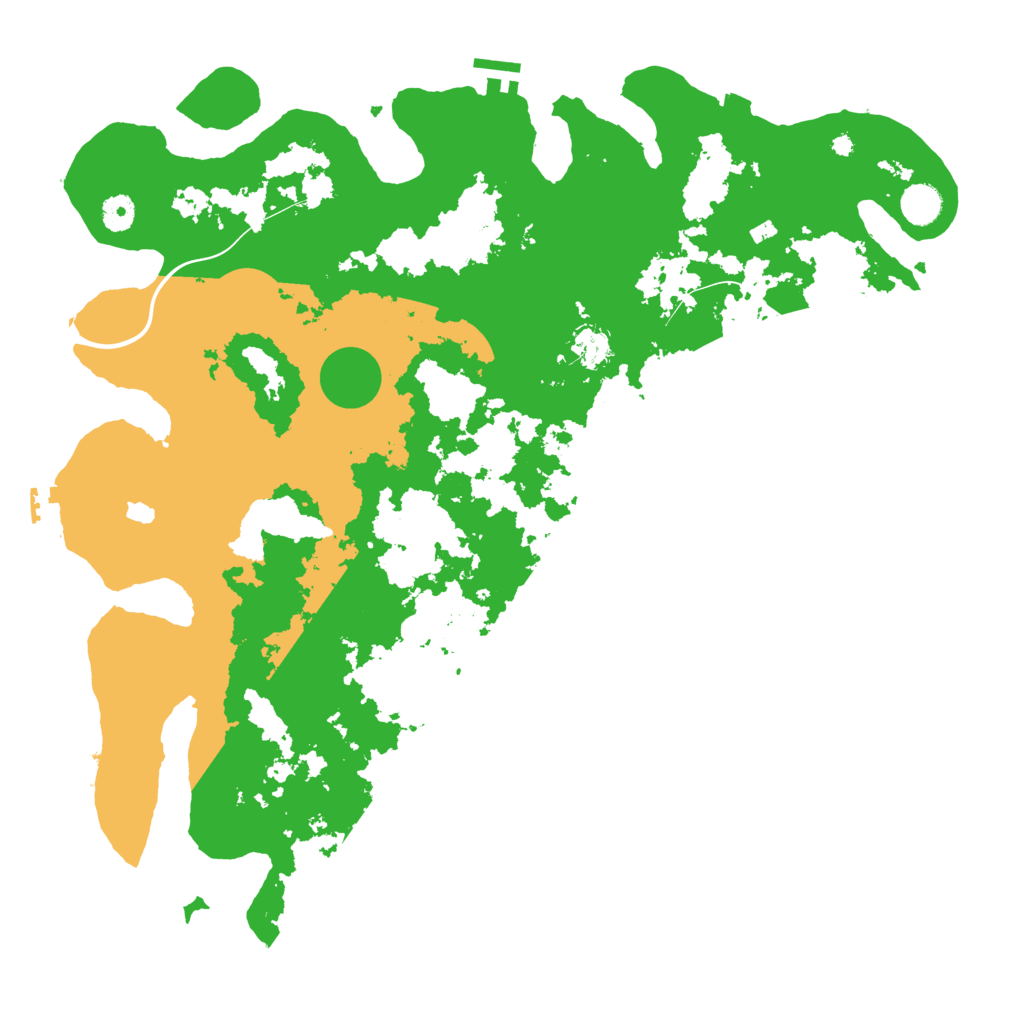 Biome Rust Map: Procedural Map, Size: 4400, Seed: 1043