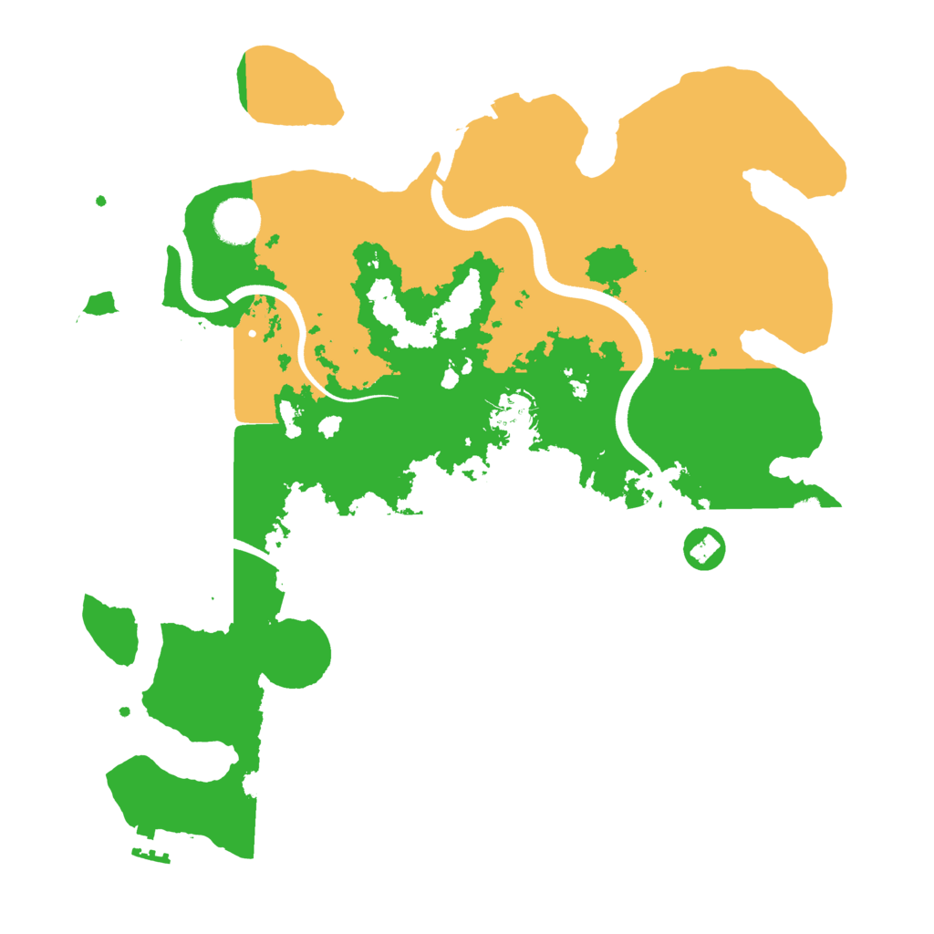 Biome Rust Map: Procedural Map, Size: 3600, Seed: 731556565