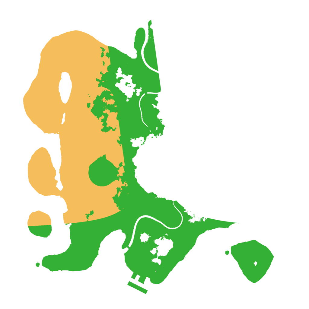 Biome Rust Map: Procedural Map, Size: 3000, Seed: 9885