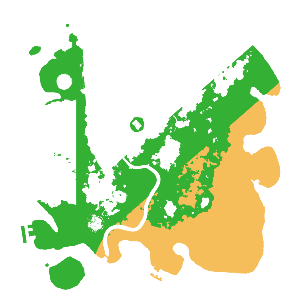 Biome Rust Map: Procedural Map, Size: 3600, Seed: 41590399