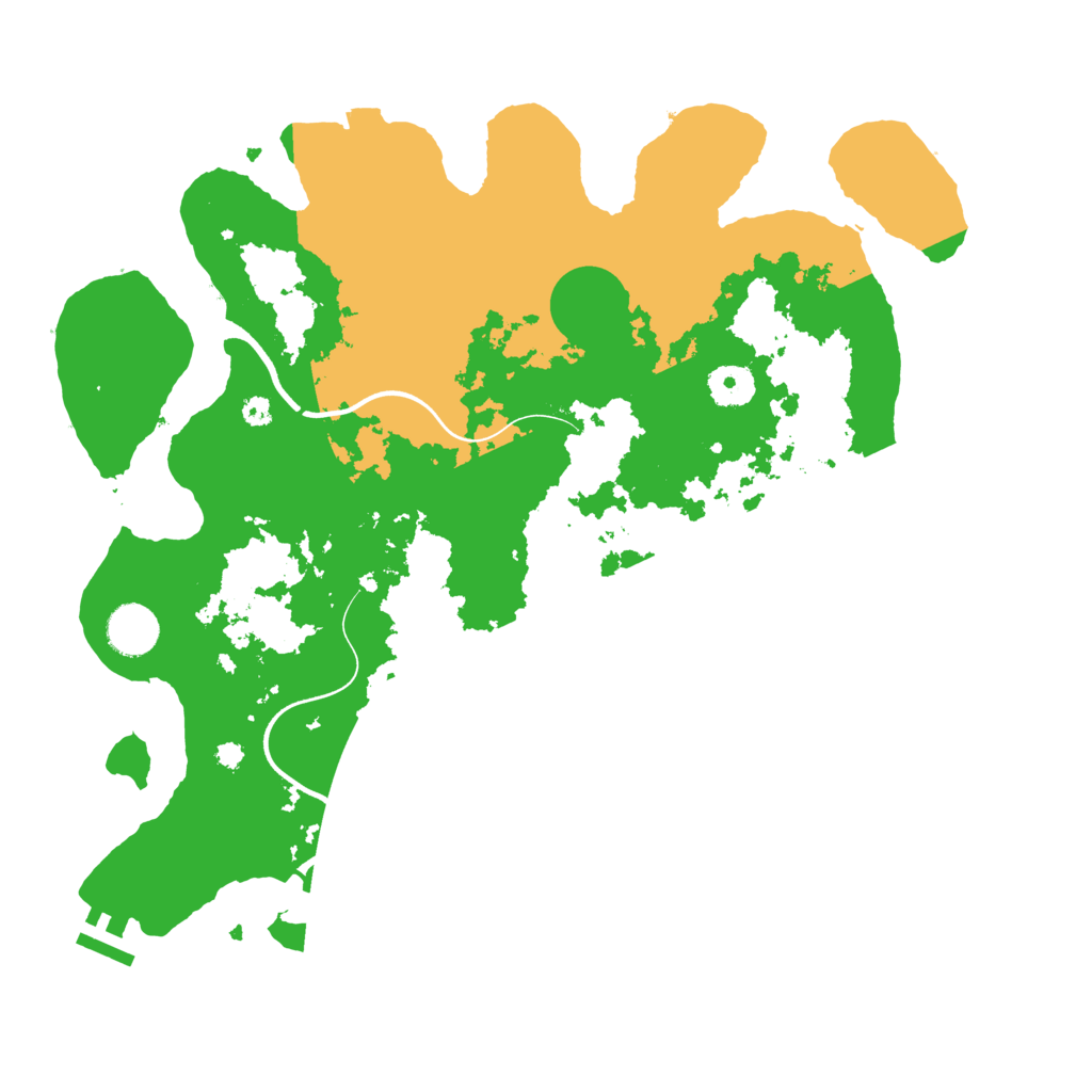 Biome Rust Map: Procedural Map, Size: 3700, Seed: 25353941