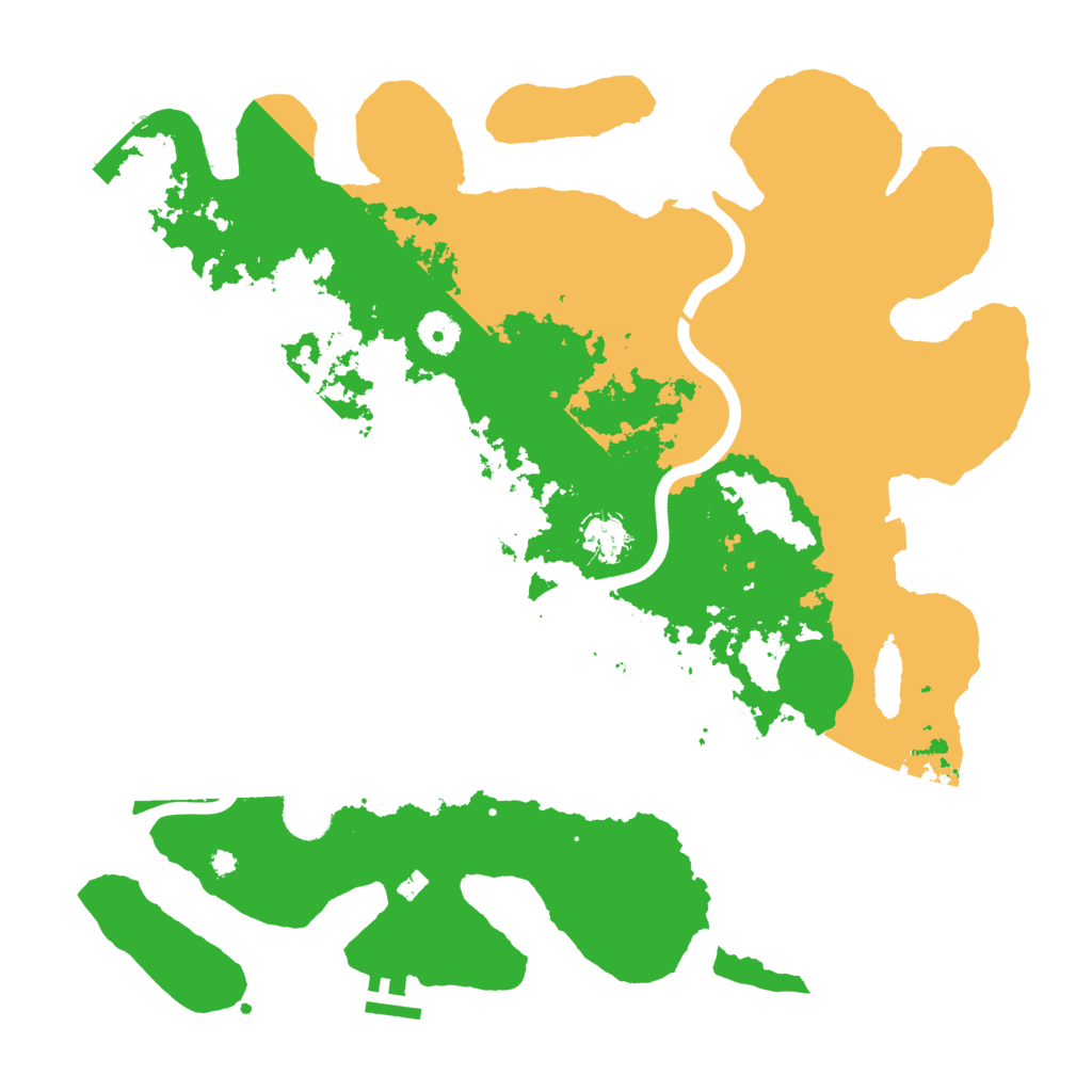 Biome Rust Map: Procedural Map, Size: 3950, Seed: 35364636