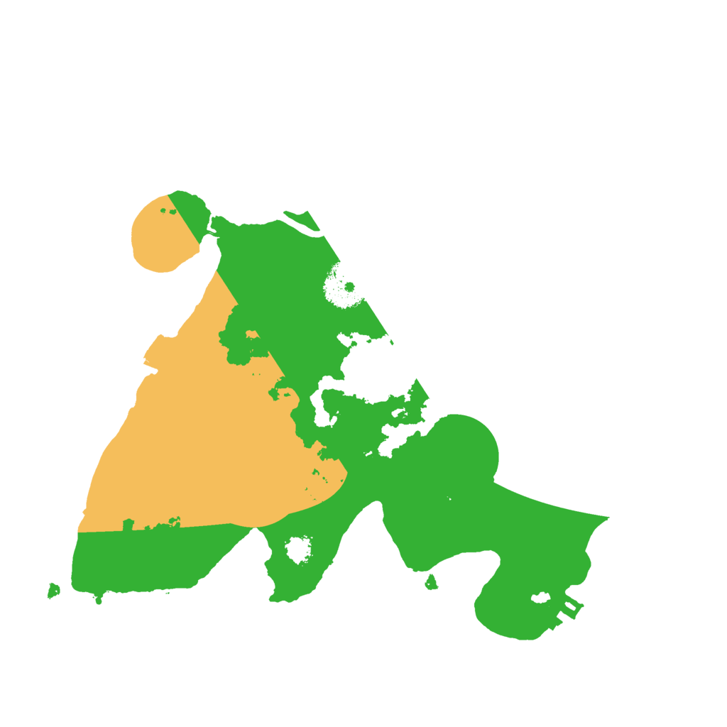 Biome Rust Map: Procedural Map, Size: 2500, Seed: 9876547