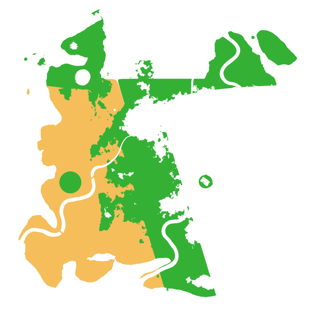 Biome Rust Map: Procedural Map, Size: 3800, Seed: 77526217