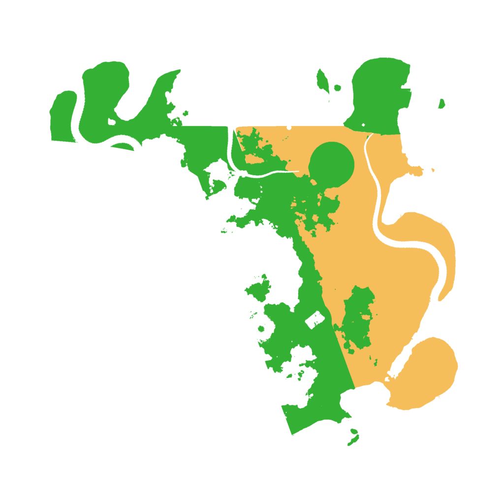 Biome Rust Map: Procedural Map, Size: 3000, Seed: 23387