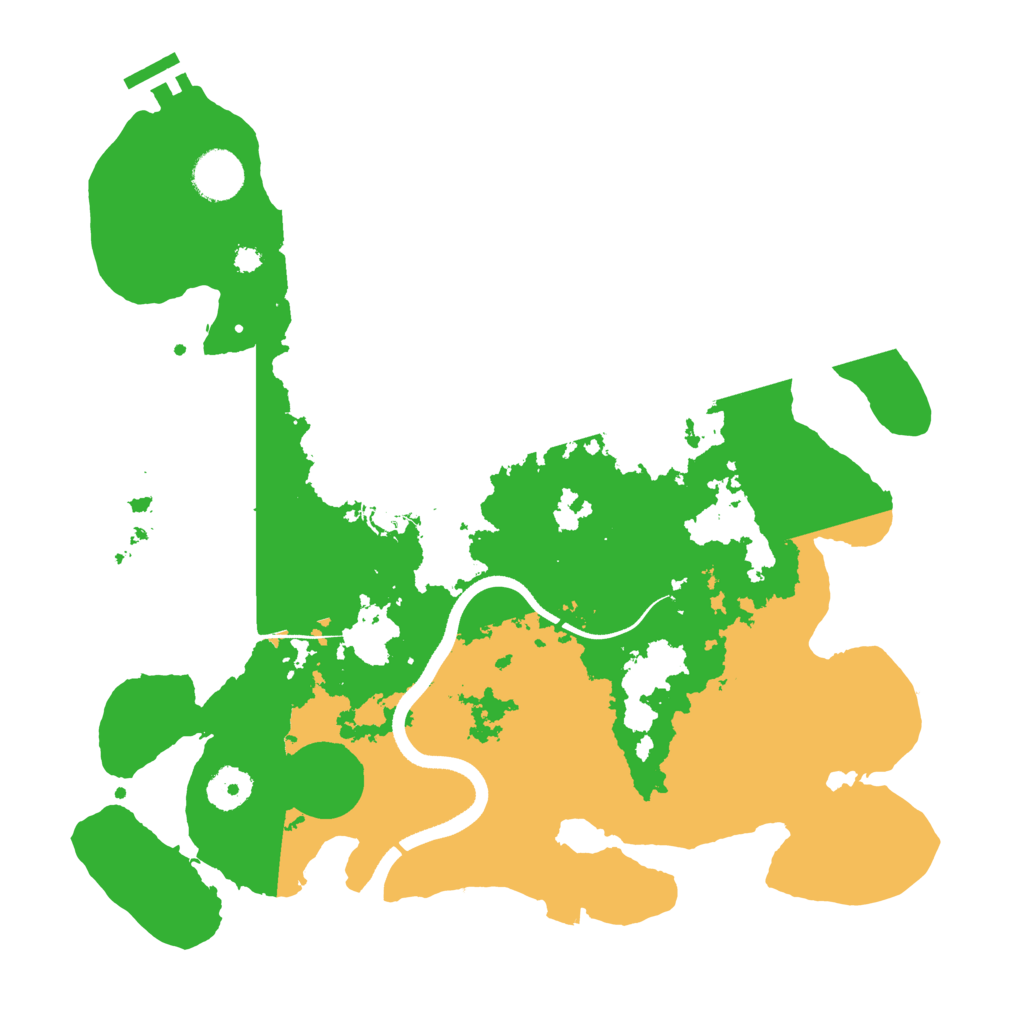 Biome Rust Map: Procedural Map, Size: 3550, Seed: 12515040