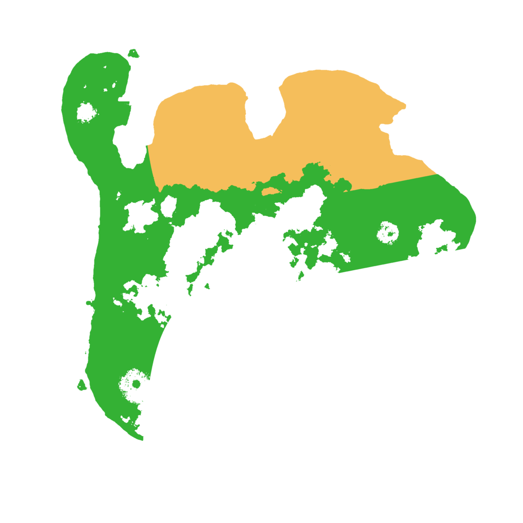 Biome Rust Map: Procedural Map, Size: 2500, Seed: 98675789