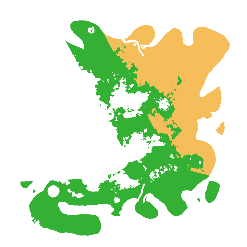 Biome Rust Map: Procedural Map, Size: 3700, Seed: 28072855