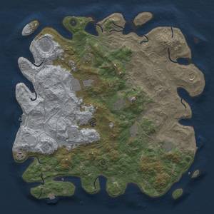 Thumbnail Rust Map: Procedural Map, Size: 4500, Seed: 69433805, 19 Monuments