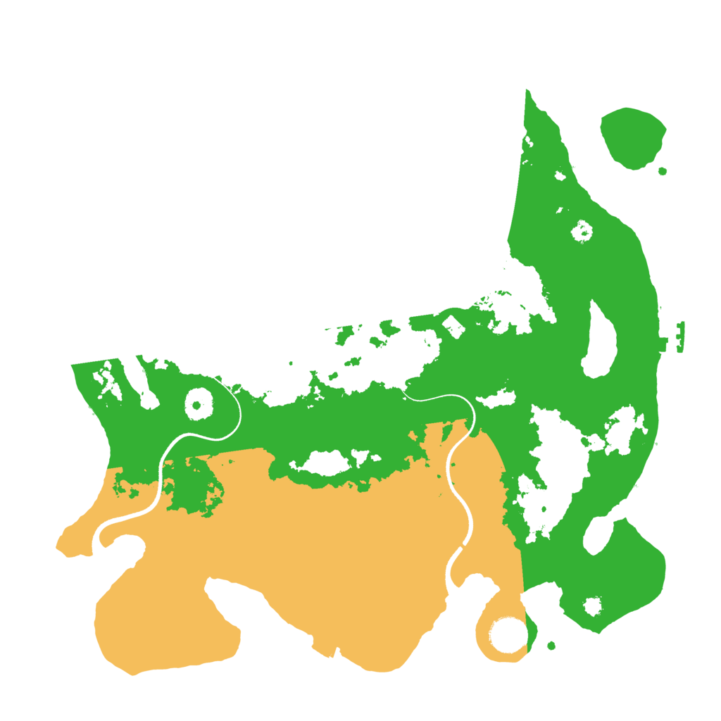 Biome Rust Map: Procedural Map, Size: 3500, Seed: 69452046