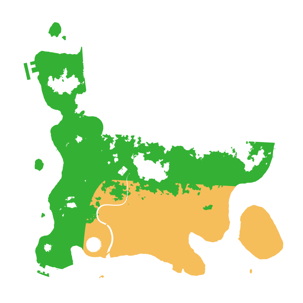 Biome Rust Map: Procedural Map, Size: 3600, Seed: 61541354