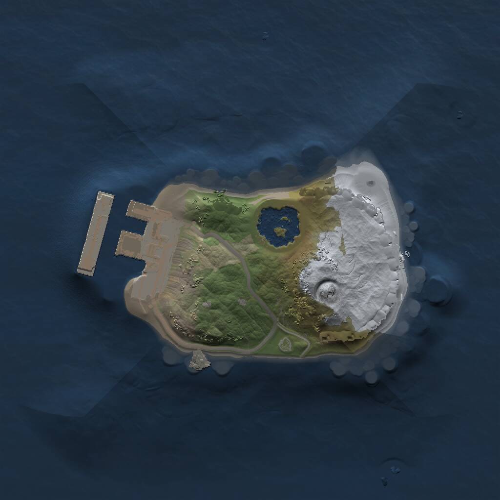 Rust Map: Procedural Map, Size: 1200, Seed: 1198653633, 2 Monuments