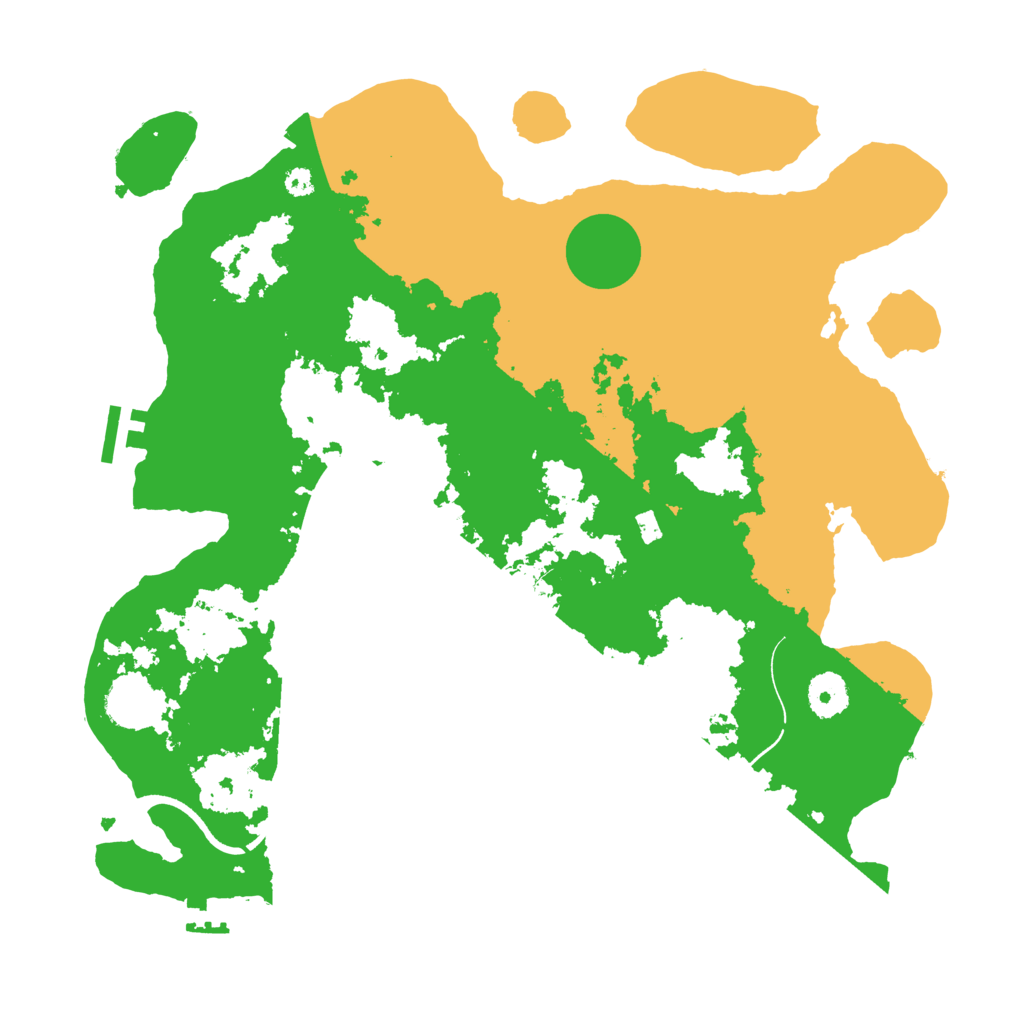 Biome Rust Map: Procedural Map, Size: 3600, Seed: 30264335