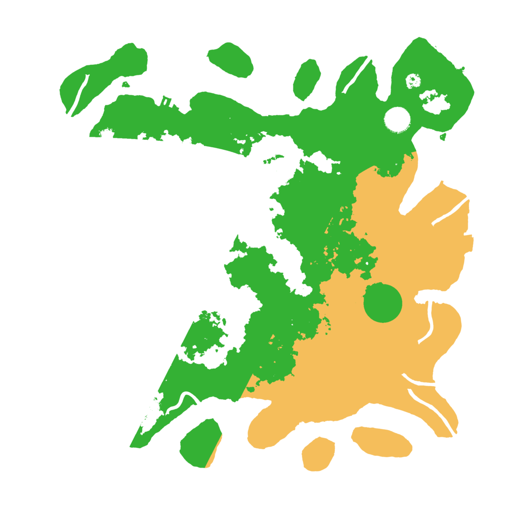 Biome Rust Map: Procedural Map, Size: 3500, Seed: 79643695