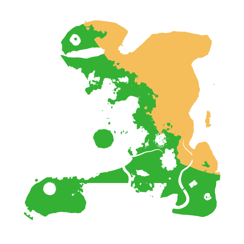 Biome Rust Map: Procedural Map, Size: 3400, Seed: 76943081