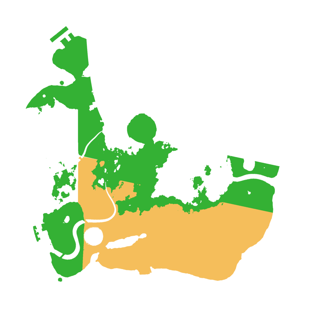 Biome Rust Map: Procedural Map, Size: 3000, Seed: 17737