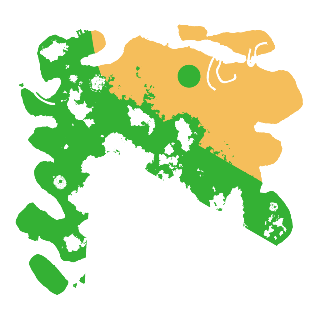 Biome Rust Map: Procedural Map, Size: 3700, Seed: 51017710