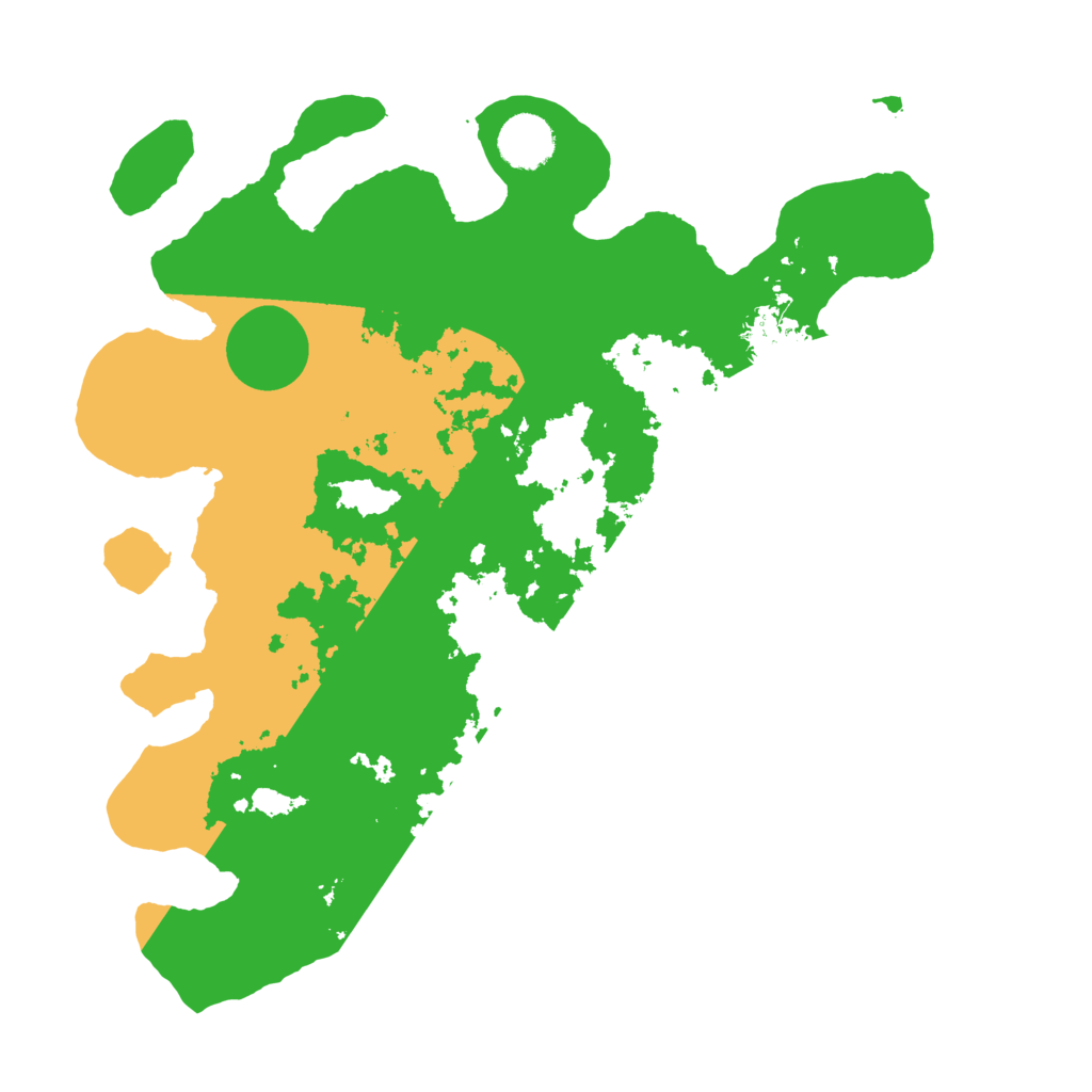 Biome Rust Map: Barren, Size: 3500, Seed: 395215696