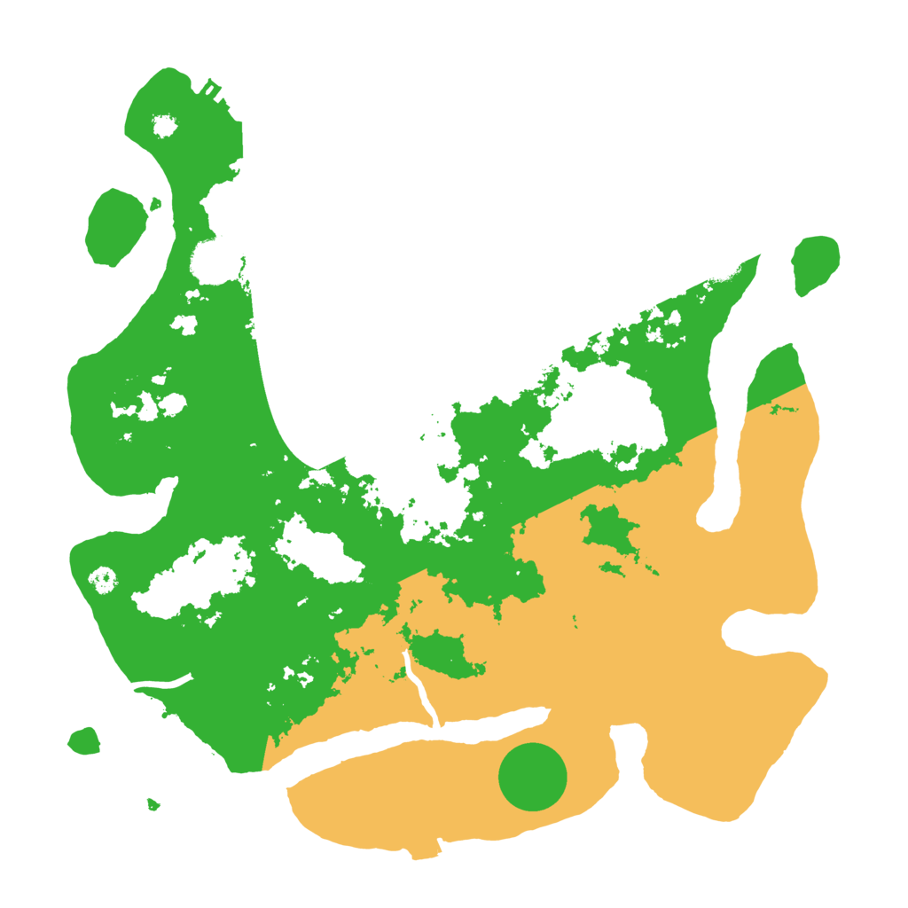 Biome Rust Map: Procedural Map, Size: 3500, Seed: 1228910466