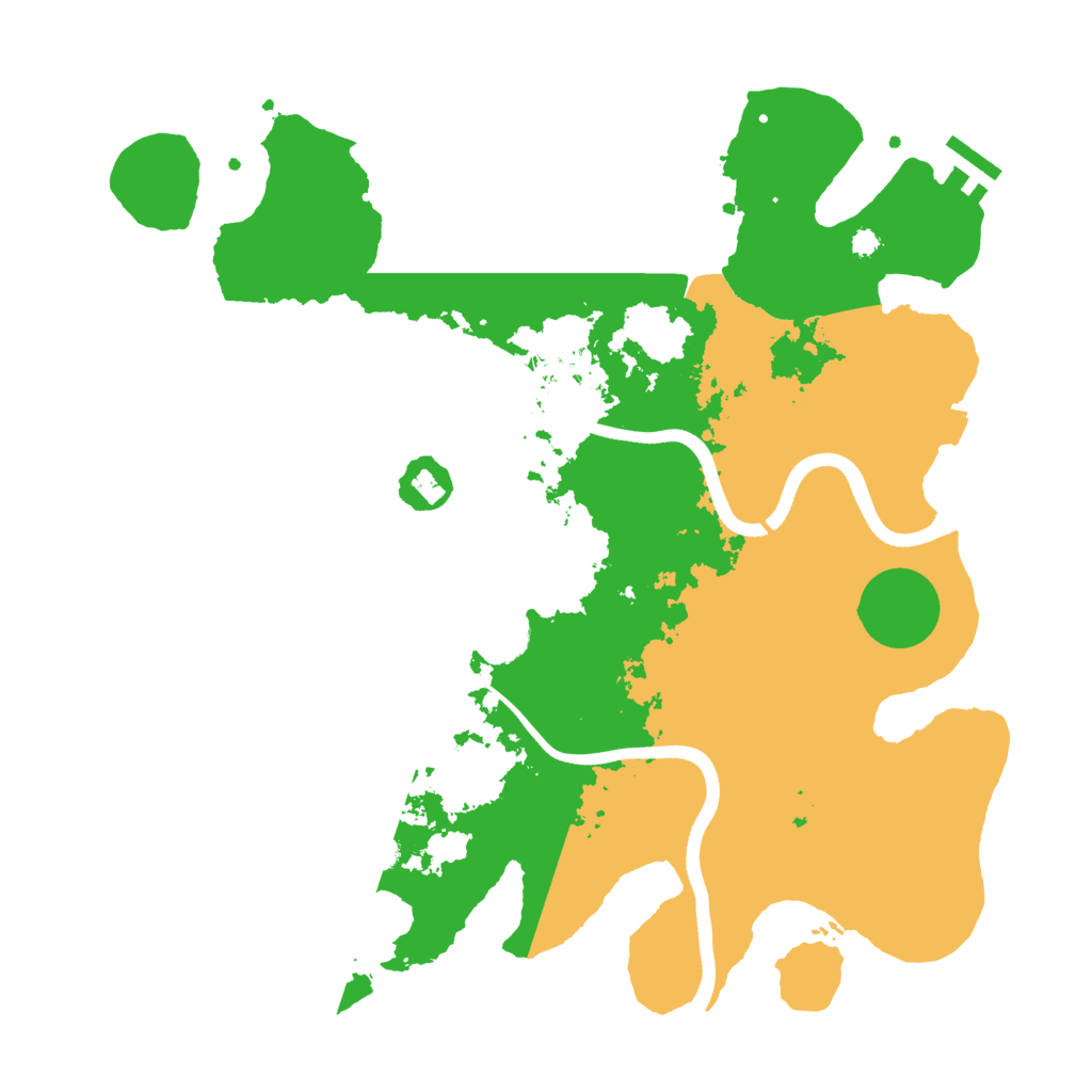 Biome Rust Map: Procedural Map, Size: 3600, Seed: 66965149