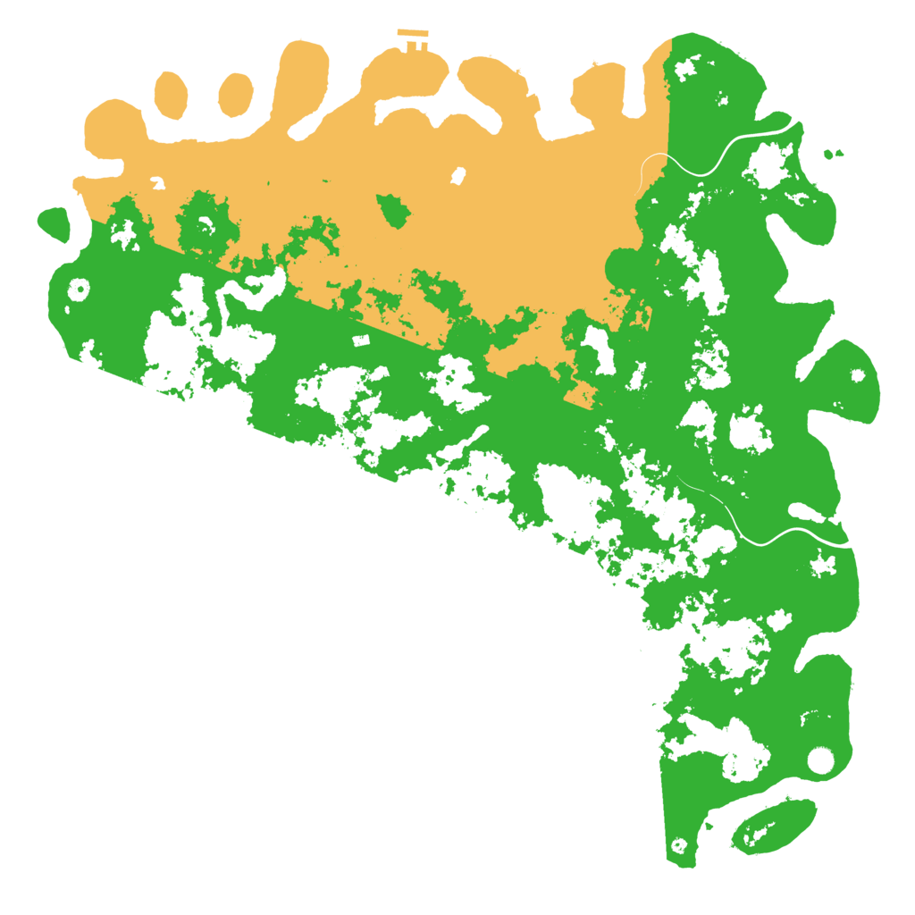 Biome Rust Map: Procedural Map, Size: 6000, Seed: 1141880959