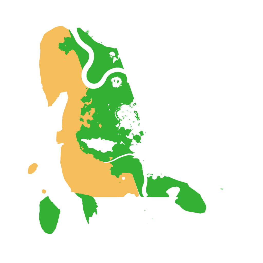 Biome Rust Map: Procedural Map, Size: 2500, Seed: 706898320