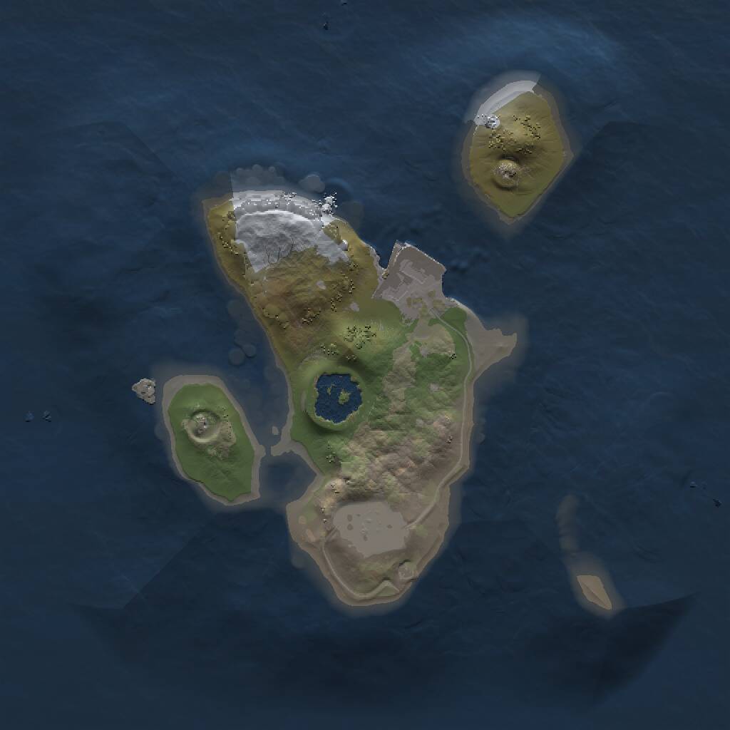 Rust Map: Procedural Map, Size: 1500, Seed: 535681114, 1 Monuments