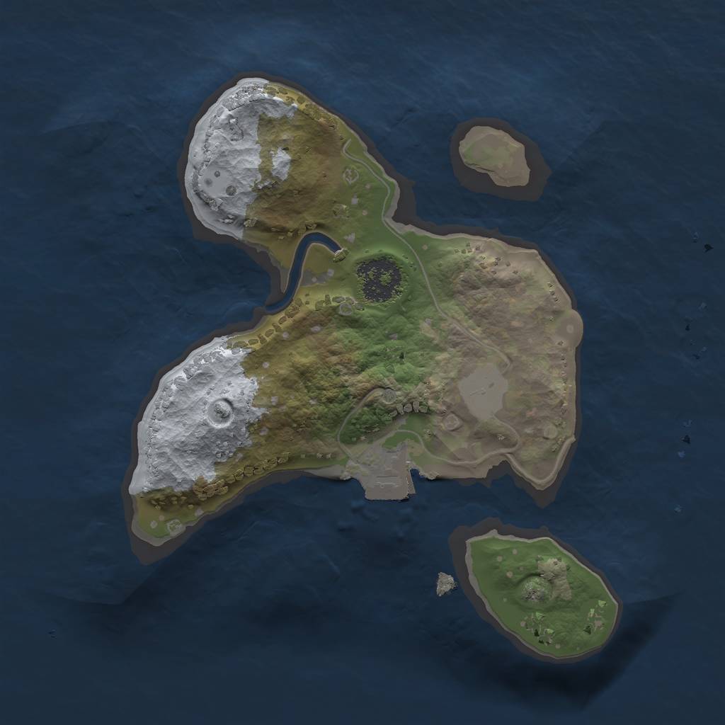 Rust Map: Procedural Map, Size: 1700, Seed: 11114, 3 Monuments