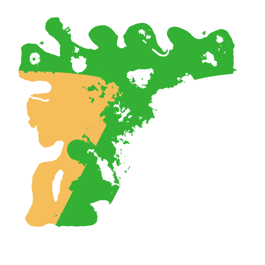 Biome Rust Map: Procedural Map, Size: 3500, Seed: 182351